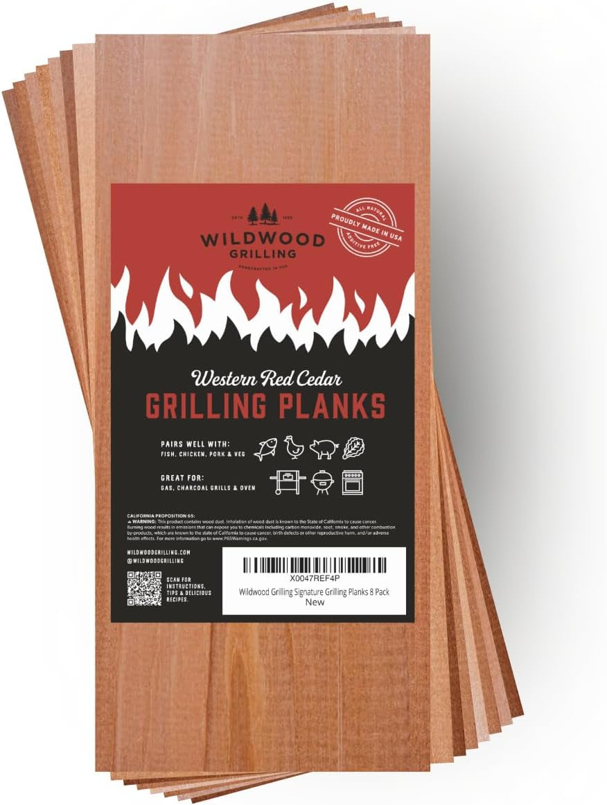 Wildwood Grilling Cedar Grilling Planks - 5X11 8 Pack