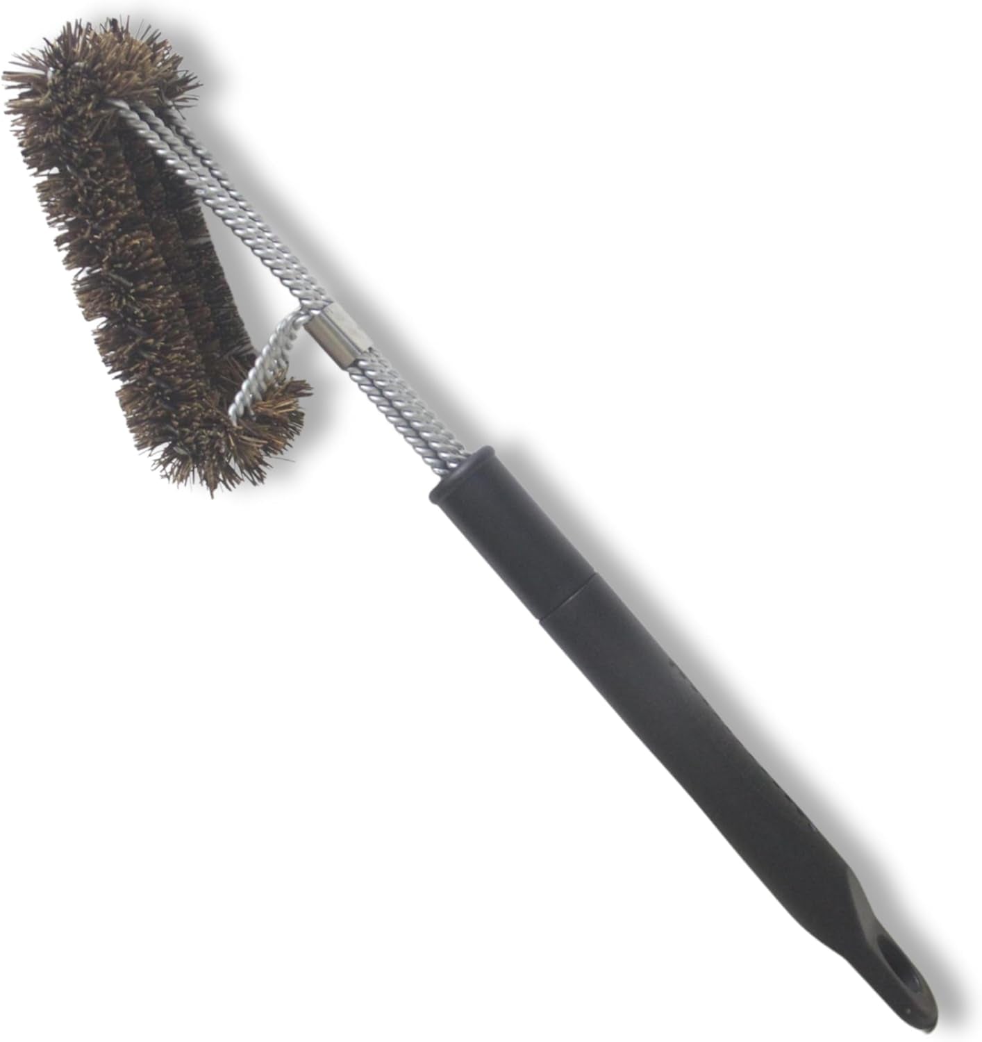 Deluxe Triple Palmyra BBQ Grill Brush (Safe-Contains No Metal Bristles)