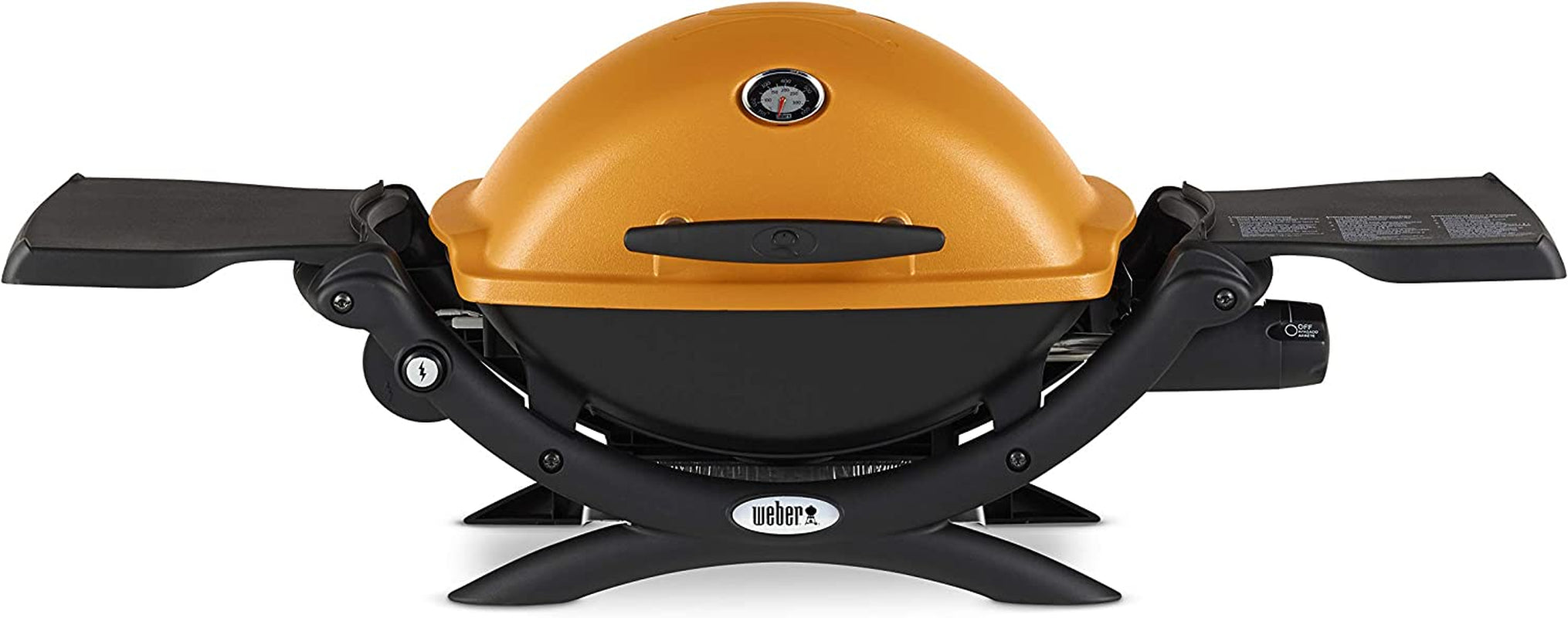 Weber Q 1200 Portable BBQ Grill, Propane Gas, Orange (51190001)