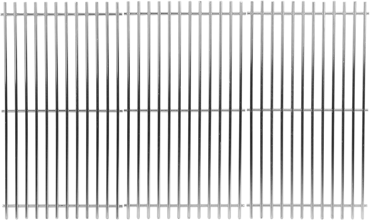 16 7/8" Grill Grates for Charbroil 463436215, 463436214, Master Chef G43257, G43205, G43258, Kenmore, Stainless Steel Cooking Grid for Thermos 461442114, Backyard, Expert Grill BG2824B, DG2824BN Parts