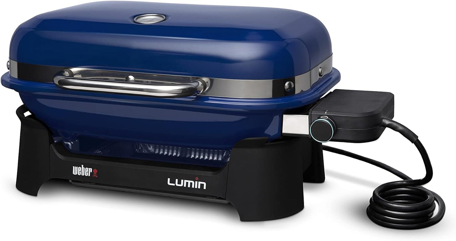 Weber Lumin Compact Electric Grill Deep Ocean Blue