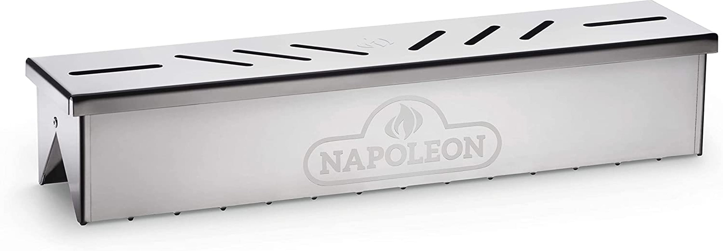 Napoleon Stainless Steel Smoker Box 67013 Add Smoky Flavor to BBQ, Easily Turn Gas Grill into Smoker, Add Wood Chips or Chunks to Smoke Food on Barbecue