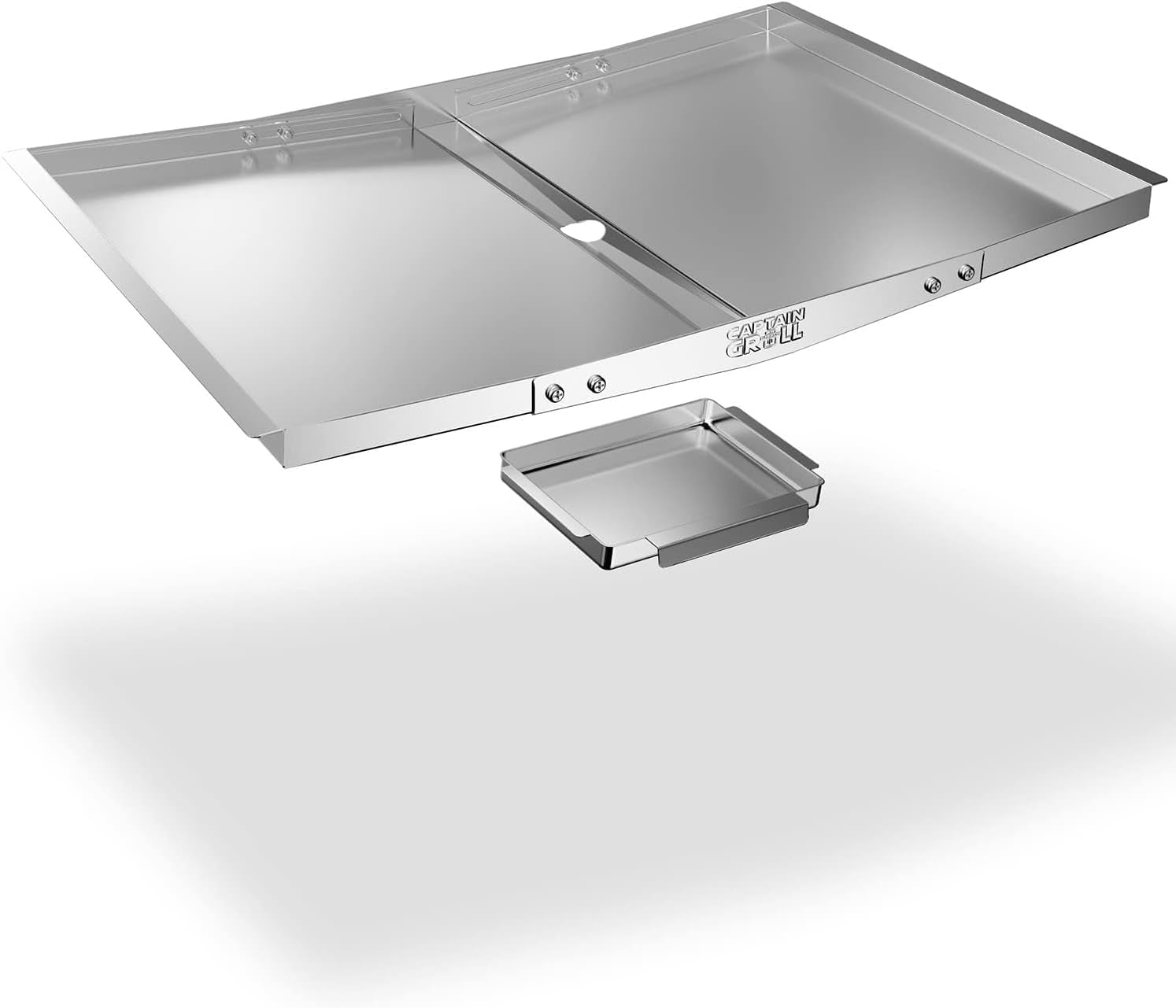 Grease Tray with Catch Pan - Adjustable Drip Pan for Gas Grill Models from Dyna Glo, Nexgrill, Expert Grill, Kenmore, BHG and More - Stainless Steel Grill Replacement Parts(Width 24"-30")