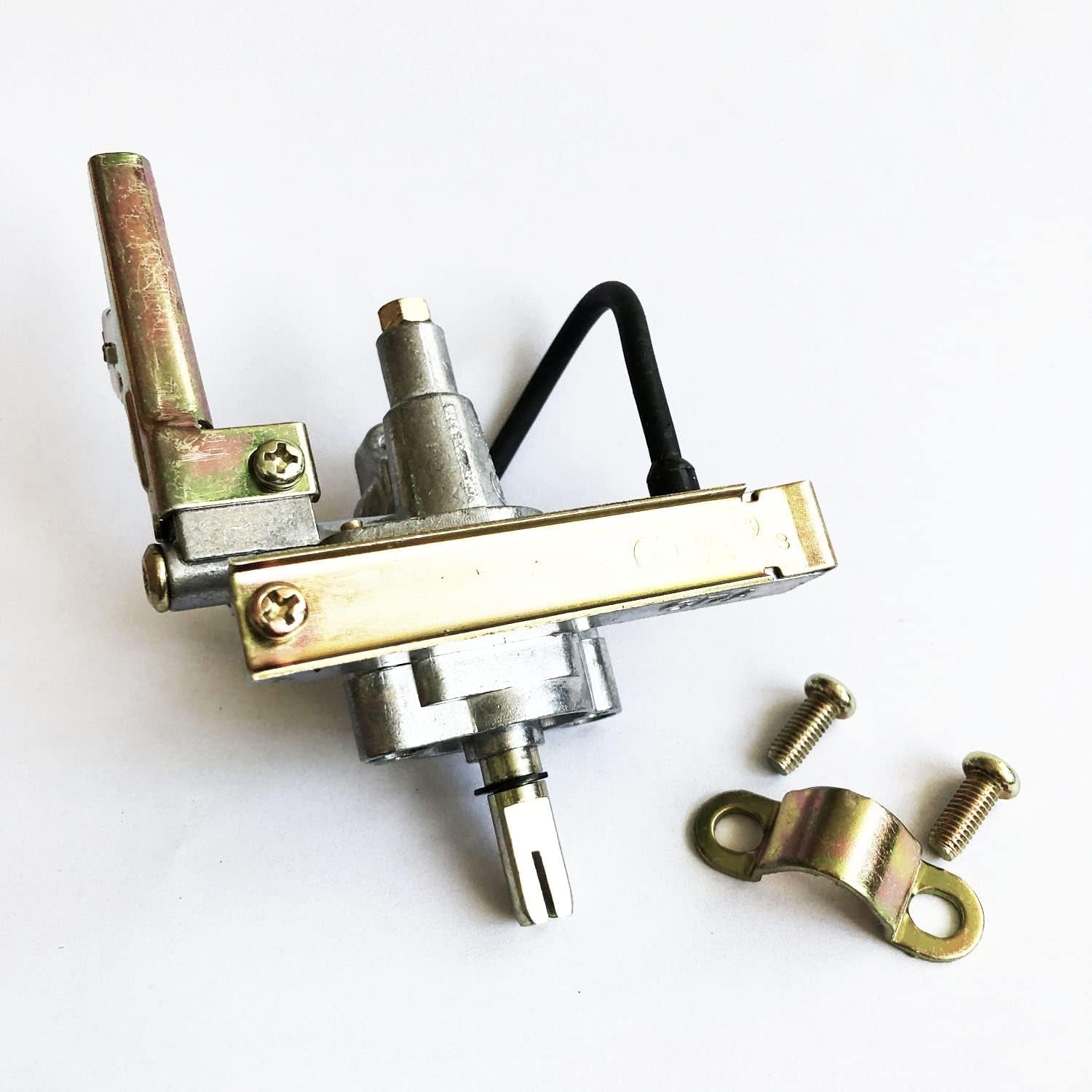 0 Degree BBQ Grill Gas Valve, Main Thrower Valve LP Fits for Many Grills Brands, Valve Stem 8Mm, Orifice 1.05Mm for LP