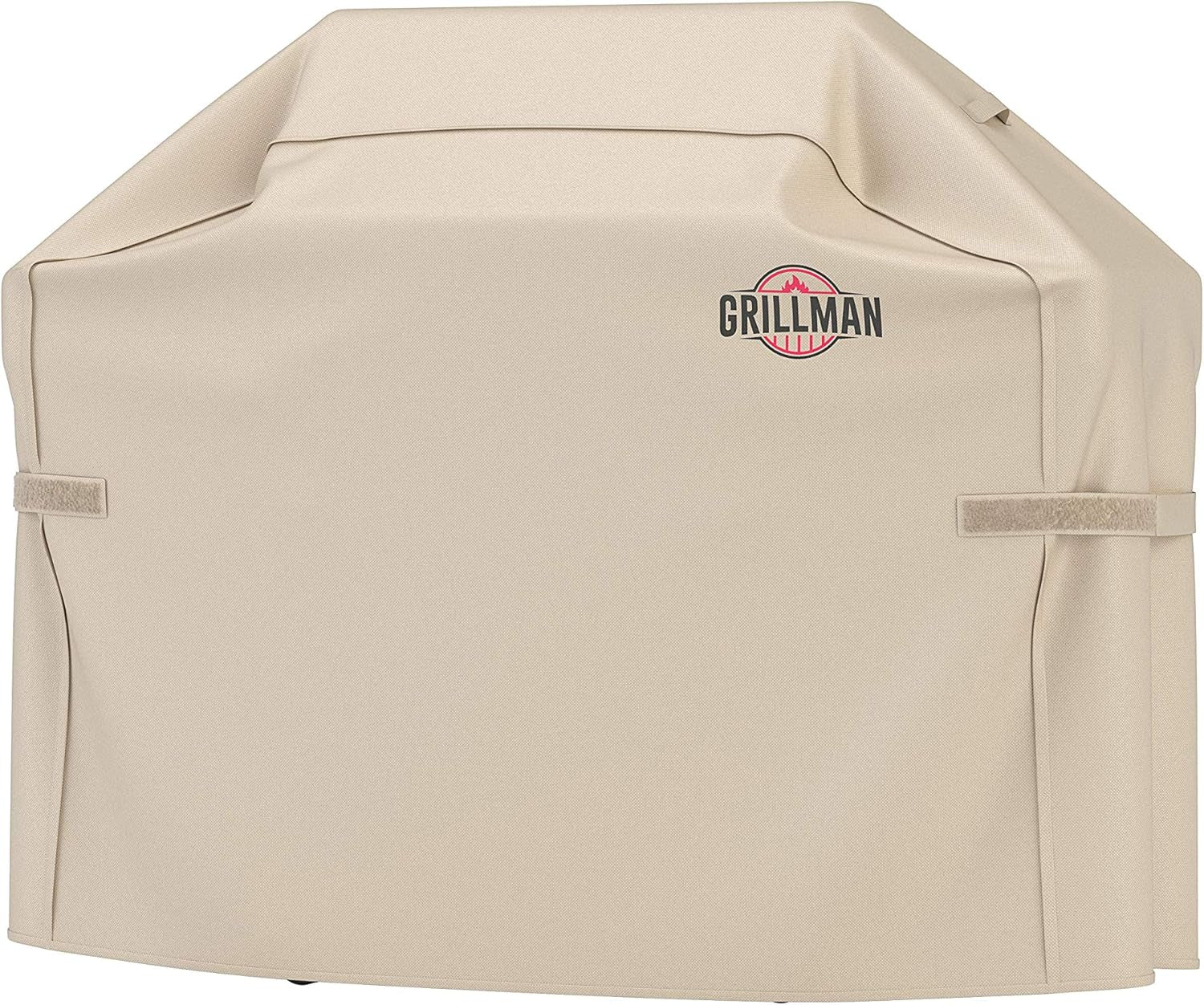 Grillman Premium BBQ Grill Cover, Heavy-Duty Gas Grill Cover for Weber Spirit, Weber Genesis, Char Broil Etc. Rip-Proof & Waterproof (60" L X 28" W X 44" H, Tan)