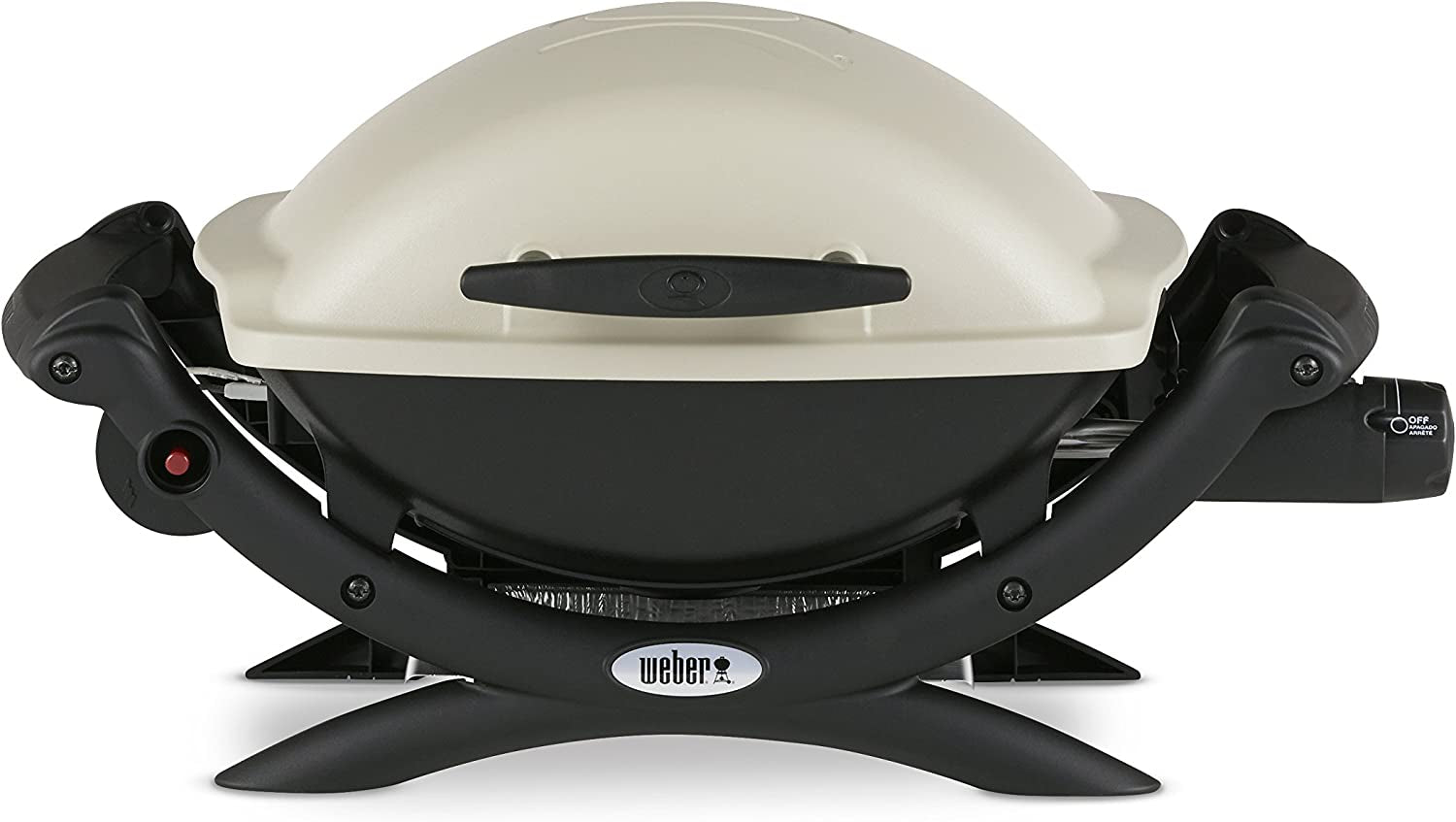 Weber Q 1000 Portable BBQ Grill, Propane Gas, Titanium