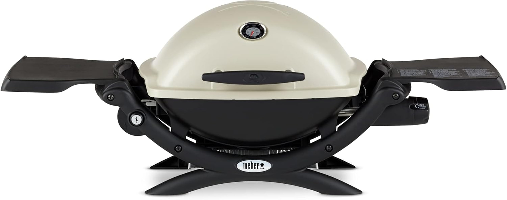 Weber Q 1200 Portable BBQ Grill, Propane Gas, Titanium