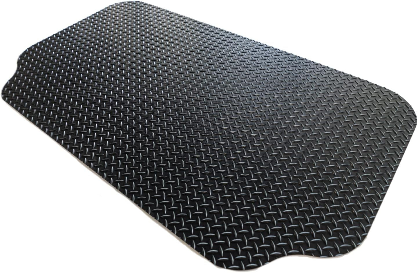 Grilltex 8D-075-36C-5.3 36" X 63" under Grill Deck and Patio Mat, Black